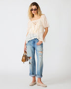 CRÈME VICKIE TOP