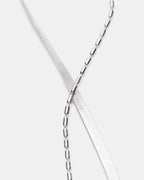 PARURE DE CHEVILLÈRES CHAÎNE HERRINGBONE ARGENT