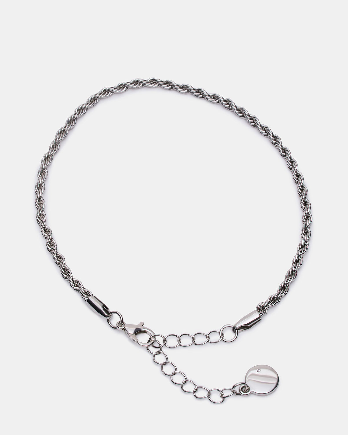 ROPE CHAIN ANKLET SILVER