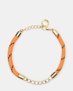 CHEVILLÈRE EN CORDE PAVÉ ORANGE