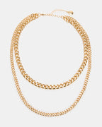 COLLIER À CHAÎNES MULTIRANGS DORÉ