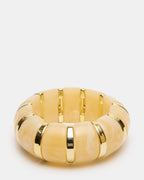 BRACELET JONC EXTENSIBLE EN RÉSINE CRÈME