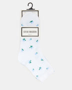 LOT DE 3 PAIRES DE CHAUSSETTES FLEURIES PRINTANIÈRES BLANC MULTICOLORE