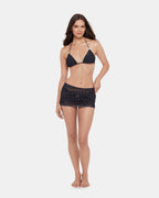 PARÉO FRONCÉ DARLING DOT NOIR MULTICOLORE