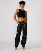 PANTALON À PAILLETTES DUO NOIR