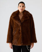 MANTEAU KINDRA MARRON