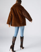 MANTEAU KINDRA MARRON