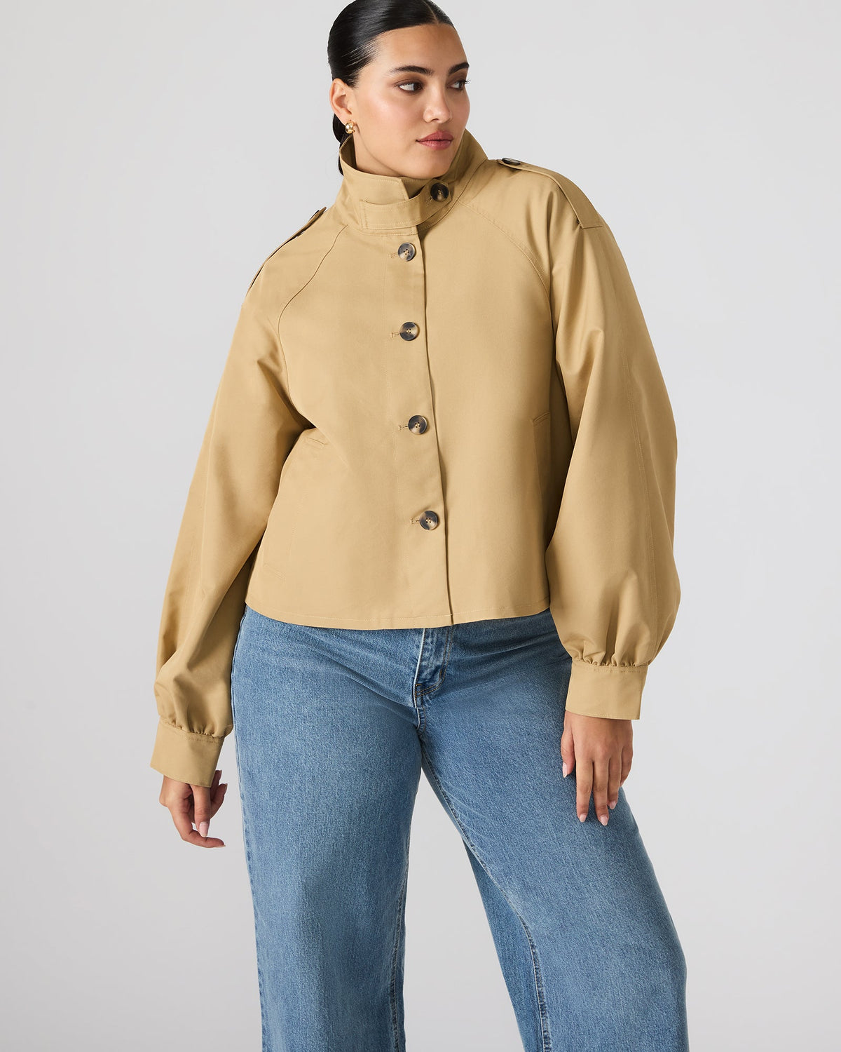 VESTE KAYLEE KHAKI MOYEN