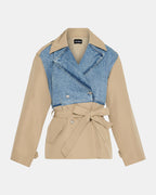 MANTEAU SHYLA DENIM MULTICOLORE