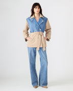 MANTEAU SHYLA DENIM MULTICOLORE