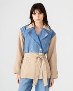 MANTEAU SHYLA DENIM MULTICOLORE