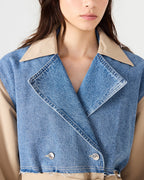 MANTEAU SHYLA DENIM MULTICOLORE