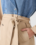 MANTEAU SHYLA DENIM MULTICOLORE