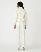 VESTE FLEURIE SLOAN BEIGE PÊCHE
