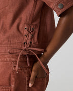 VESTE BLEUE ROUILLE