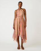 ROBE DALINA RAYÉE MULTICOLORE