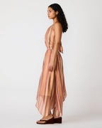 ROBE DALINA RAYÉE MULTICOLORE