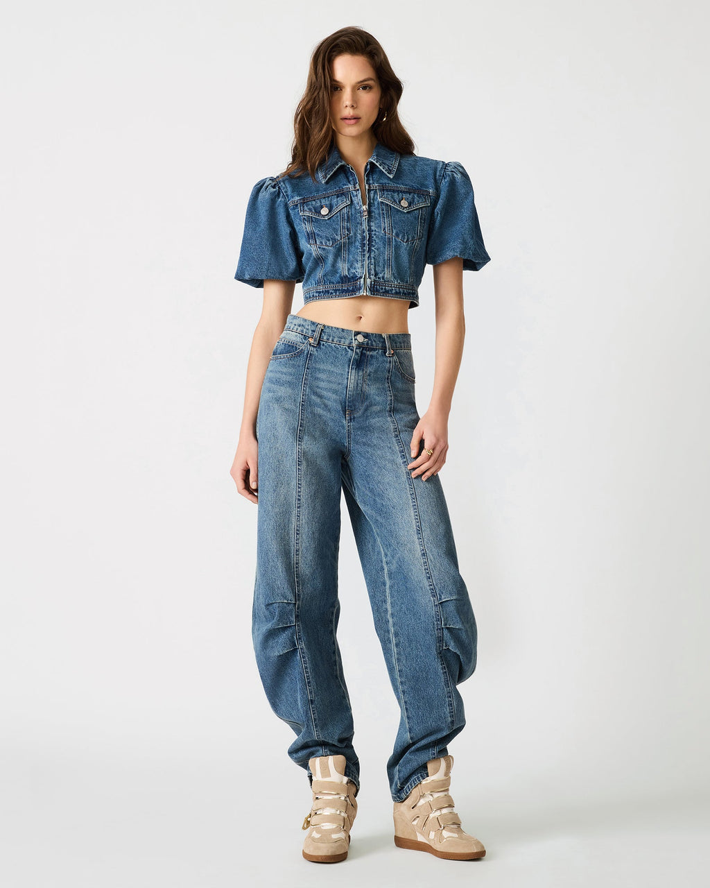 VESTE MARCY BLEU CHINÉ