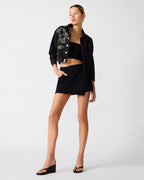 JUPE-SHORT BRIGHTIN NOIR DÉLAVÉ