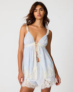 HAUT MAZIE BLEU GLACE