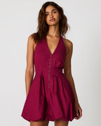 ROBE DIANNA ROUGE FONCÉ