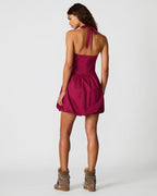 ROBE DIANNA ROUGE FONCÉ
