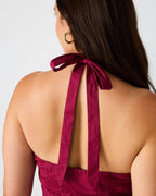 ROBE DIANNA ROUGE FONCÉ
