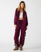 VESTE JACEY FIGUE FONCÉ