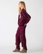VESTE JACEY FIGUE FONCÉ