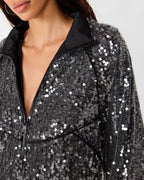 VESTE JACEY À PAILLETTES NOIRE