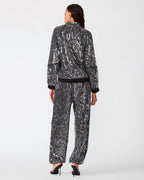 VESTE JACEY À PAILLETTES NOIRE