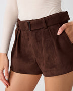 EVANDA SHORT CHOCOLAT NOIR