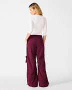 PANTALON JACEY VIOLET FONCÉ