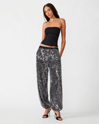 PANTALON TIFFANEE À PAILLETTES NOIR