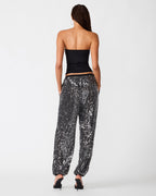 PANTALON TIFFANEE À PAILLETTES NOIR