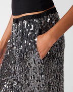 PANTALON TIFFANEE À PAILLETTES NOIR