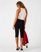 PANTACOURT EN TRICOT TERI NOIR