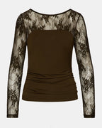 HAUT EN TRICOT REESE ESPRESSO FONCÉ