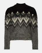 PULL MORA NOIR MULTICOLORE