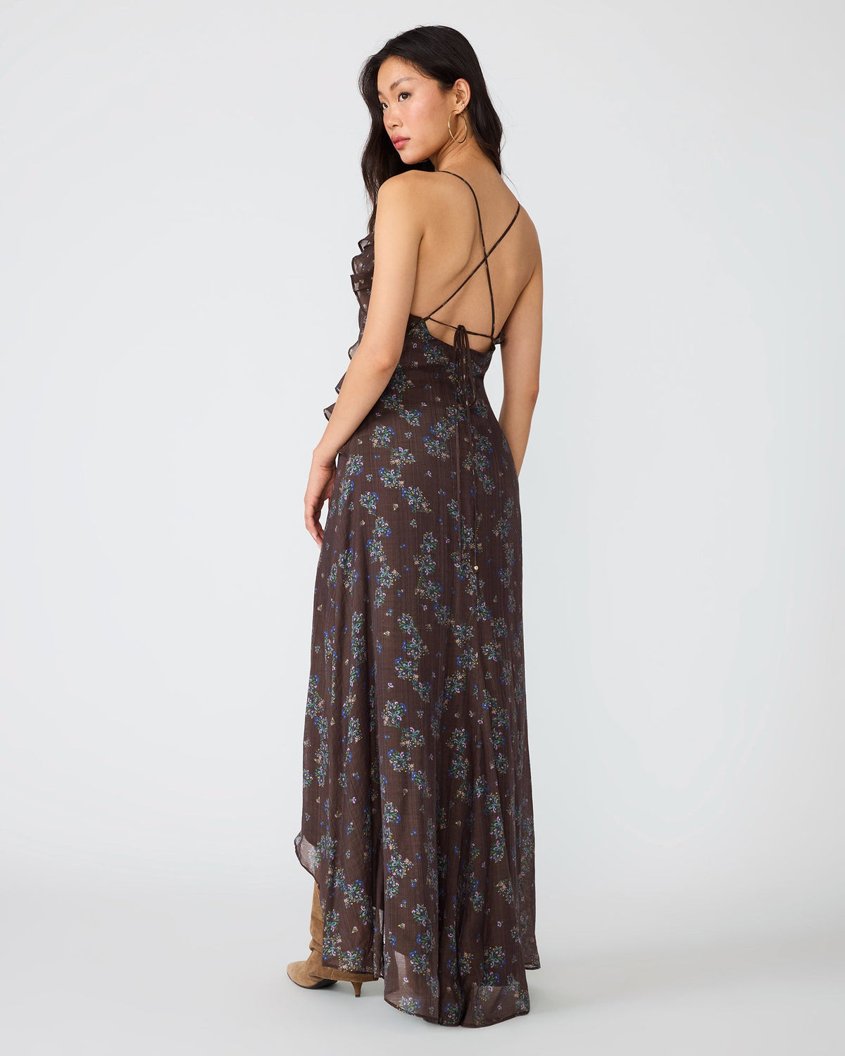 ROSELYN DRESS DARK ESPRESSO