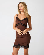 ROBE LAURINE CHOCOLAT RÂPÉ