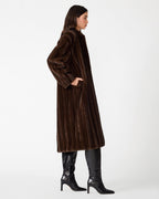 MANTEAU PECLAIR BRUN LOUP