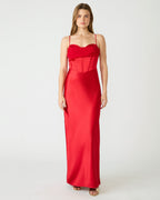 ROBE CARMELA ROUGE