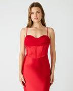 ROBE CARMELA ROUGE