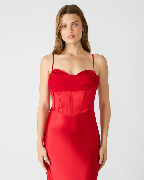 ROBE CARMELA ROUGE