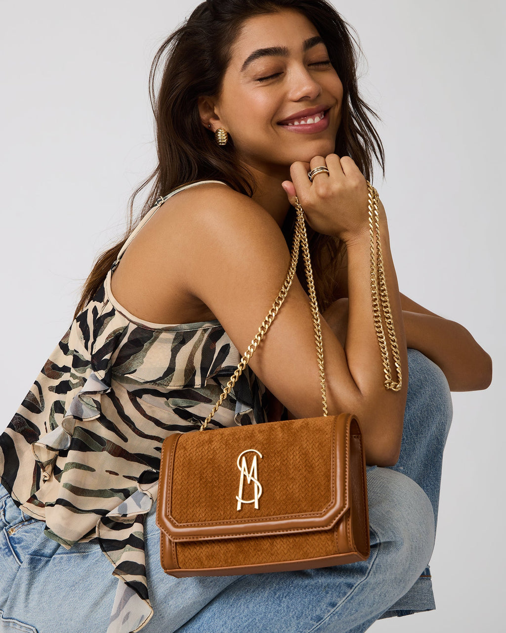 SAC TISSÉ LARISA TABAC