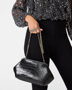 SAC NOVAK CROCODILE NOIR