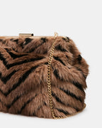 SAC EN FAUSSE FOURRURE SEFINA NOIR/FAUVE