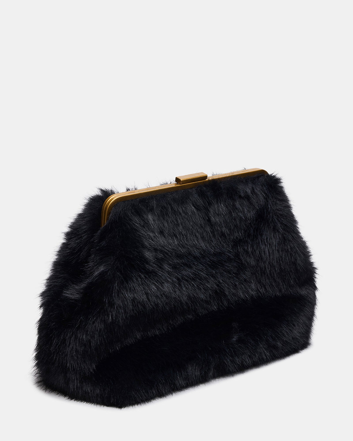 SEFINA FAUX FUR BAG BLACK
