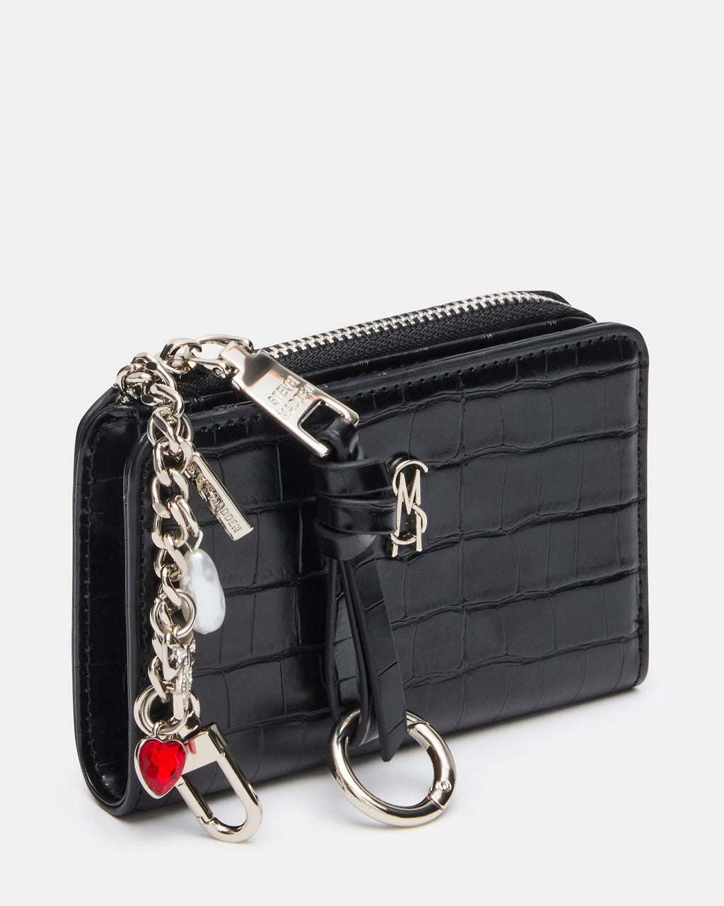 ENSEMBLE CADEAU PORTEFEUILLE SORELLA NOIR CROCODILE